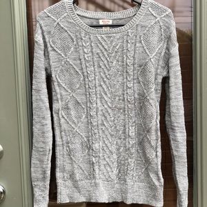 Grey, knit sweater